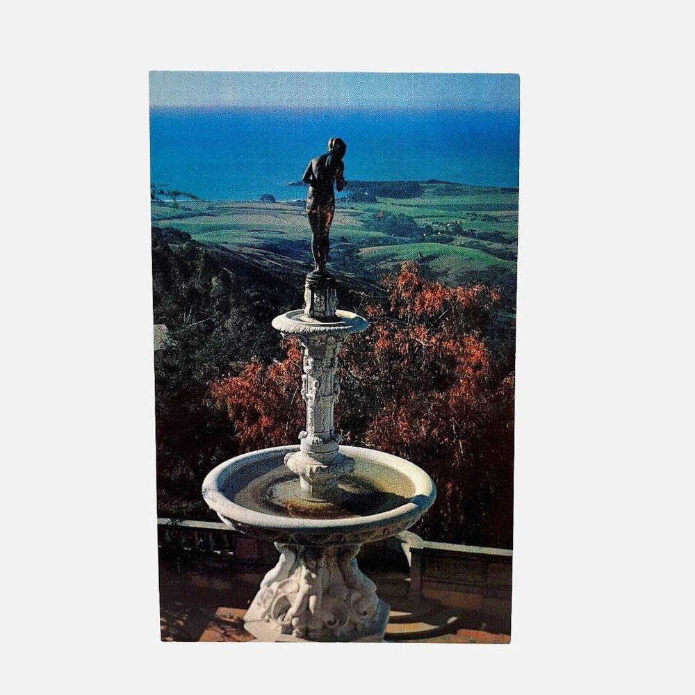Vintage Postcard Hearst San Simeon CA Historical Monument Terrace View P30353